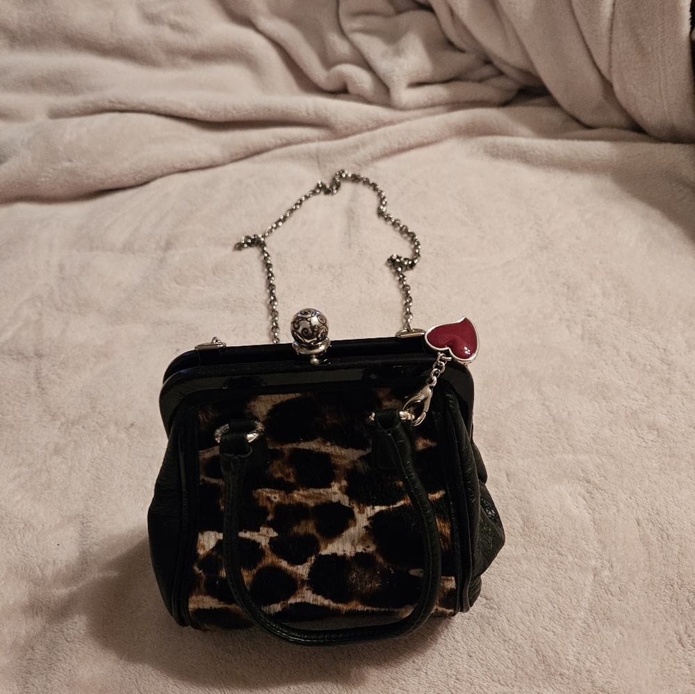 Cute cheetah print crossbody